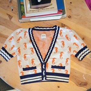 Maeve Seahorse Patterned Knit